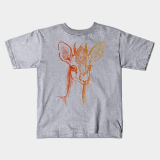 Dik-Dik  Red/Gold Kids T-Shirt